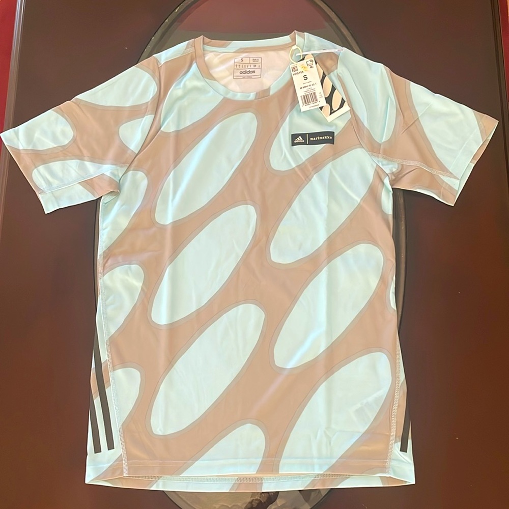 Adidas X Marimekko Run Icons 3 Stripes Tee